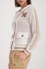 Load image into Gallery viewer, Monari Varsity Style Knitted Jacket
