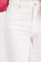 Load image into Gallery viewer, Monari Cropped Jeans With Braid Detail - White
