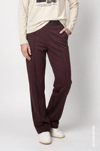 Load image into Gallery viewer, Monari Dressy Jersey Trouser With Logo Waistband - Black coffee
