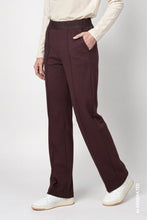 Load image into Gallery viewer, Monari Dressy Jersey Trouser With Logo Waistband - Black coffee

