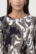 Load image into Gallery viewer, Monari Sweatshirt With Paisley Pattern - Olive/Black
