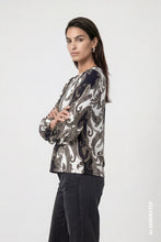 Load image into Gallery viewer, Monari Sweatshirt With Paisley Pattern - Olive/Black
