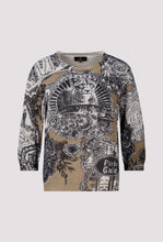 Load image into Gallery viewer, Monari Jumper With Emblem Print - Olive/Black
