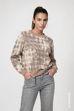 Load image into Gallery viewer, Monari Jumper With Houndstooth Jacquard Pattern
