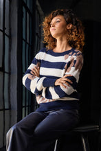 Load image into Gallery viewer, Monari  Stripped Knit With Animal Pattern
