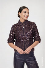 Load image into Gallery viewer, Monari  Cardigan Jacket With Sequins - Dark Blue
