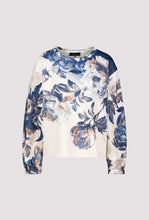 Load image into Gallery viewer, Monari Sweattshirt With Floral Pattern &amp; Rhinestones
