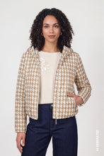 Load image into Gallery viewer, Monari Jacket With Jacquard Houndstooth Pattern
