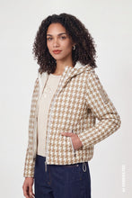 Load image into Gallery viewer, Monari Jacket With Jacquard Houndstooth Pattern
