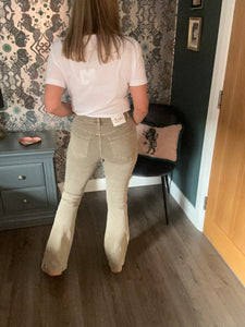 Taupe Bootcut Jeans