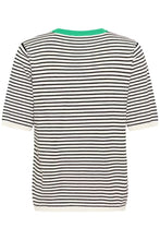 Load image into Gallery viewer, KAlizza Narrow Stripped -Pullover Chalk/Black/Green
