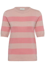 Load image into Gallery viewer, KAFFE Kalizza Striped Knit - Pale Mauve/Rose
