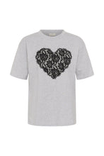 Load image into Gallery viewer, KAFFE Kagloria T-Shirt - Grey/Black
