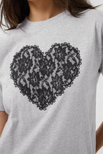 Load image into Gallery viewer, KAFFE Kagloria T-Shirt - Grey/Black

