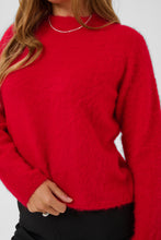 Load image into Gallery viewer, KAFFE Kajordan Knit Pullover - Crimson
