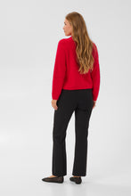 Load image into Gallery viewer, KAFFE Kajordan Knit Pullover - Crimson
