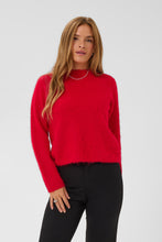Load image into Gallery viewer, KAFFE Kajordan Knit Pullover - Crimson
