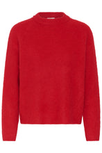 Load image into Gallery viewer, KAFFE Kajordan Knit Pullover - Crimson
