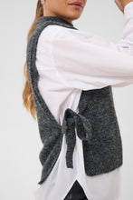 Load image into Gallery viewer, KAFFE Kamartine Slipover - Dark Grey Melange
