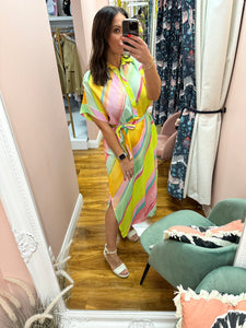 FRNCH Diagonal Rainbow Dress