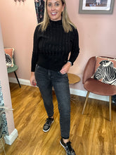 Load image into Gallery viewer, Cherry Boyfriend Jeans - Washed Black
