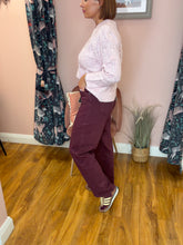 Load image into Gallery viewer, Toxik Balloon Leg Jean  - Burgundy

