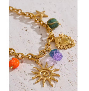 Sun Charm Necklace