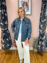 Load image into Gallery viewer, KAFFE Kacastella Denim Shacket - Medium Wash

