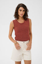 Load image into Gallery viewer, KAFFE Kasilivia Knitted Top - Henna
