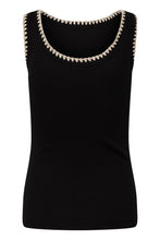 Load image into Gallery viewer, KAFFE Kacarna Trimmed Vest - Black
