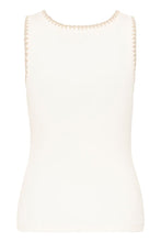 Load image into Gallery viewer, KAFFE Kacarna Trimmed Vest - Chalk
