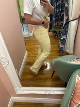 Load image into Gallery viewer, Lemon Flared Jeans
