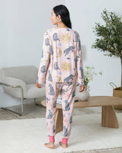Load image into Gallery viewer, Celestial Leopard Print Long Pyjama Set
