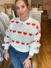 Load image into Gallery viewer, PIECES Nove Heart Jumper
