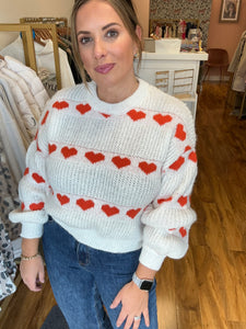 PIECES Nove Heart Jumper