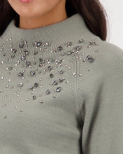 Load image into Gallery viewer, Jewelled Jumper -Sage
