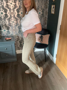 Taupe Bootcut Jeans