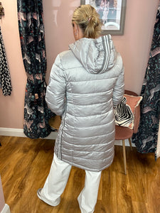 Quilted Coat - Greige