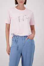 Load image into Gallery viewer, Monari Top With Jewellery Lettering - Pink
