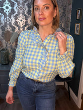 Load image into Gallery viewer, Gingham Shirt - Blue/Lemon
