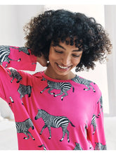 Load image into Gallery viewer, Hot Pink Zebra PJ&#39;s
