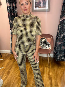 Pistola Brown/Gold Cropped Top