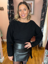 Load image into Gallery viewer, Boat Neck Soft Knit - Black
