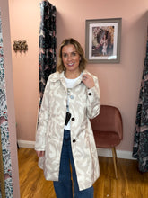 Load image into Gallery viewer, Azalea Patterned Coat - Sand/cream
