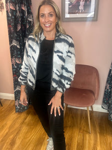 Tiger Print Cardigan