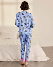 Load image into Gallery viewer, Princess Cats Print Crew Neck Long Pyjama

