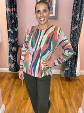Load image into Gallery viewer, M'DM Abstract Fine Knit Jumper - Multi
