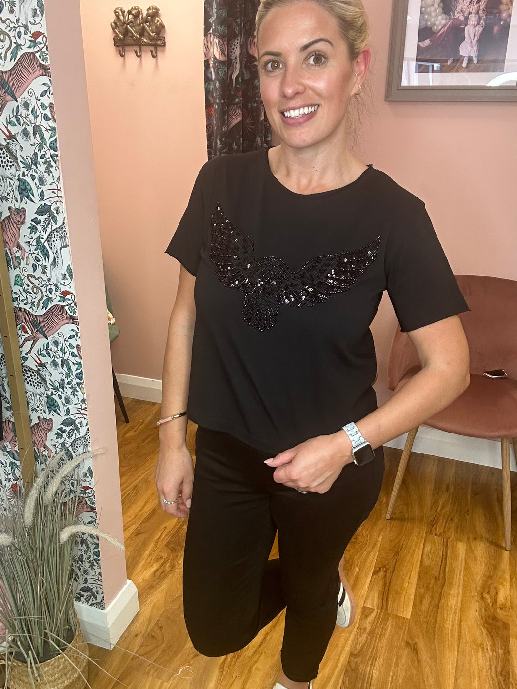 Eagle Embellished Top