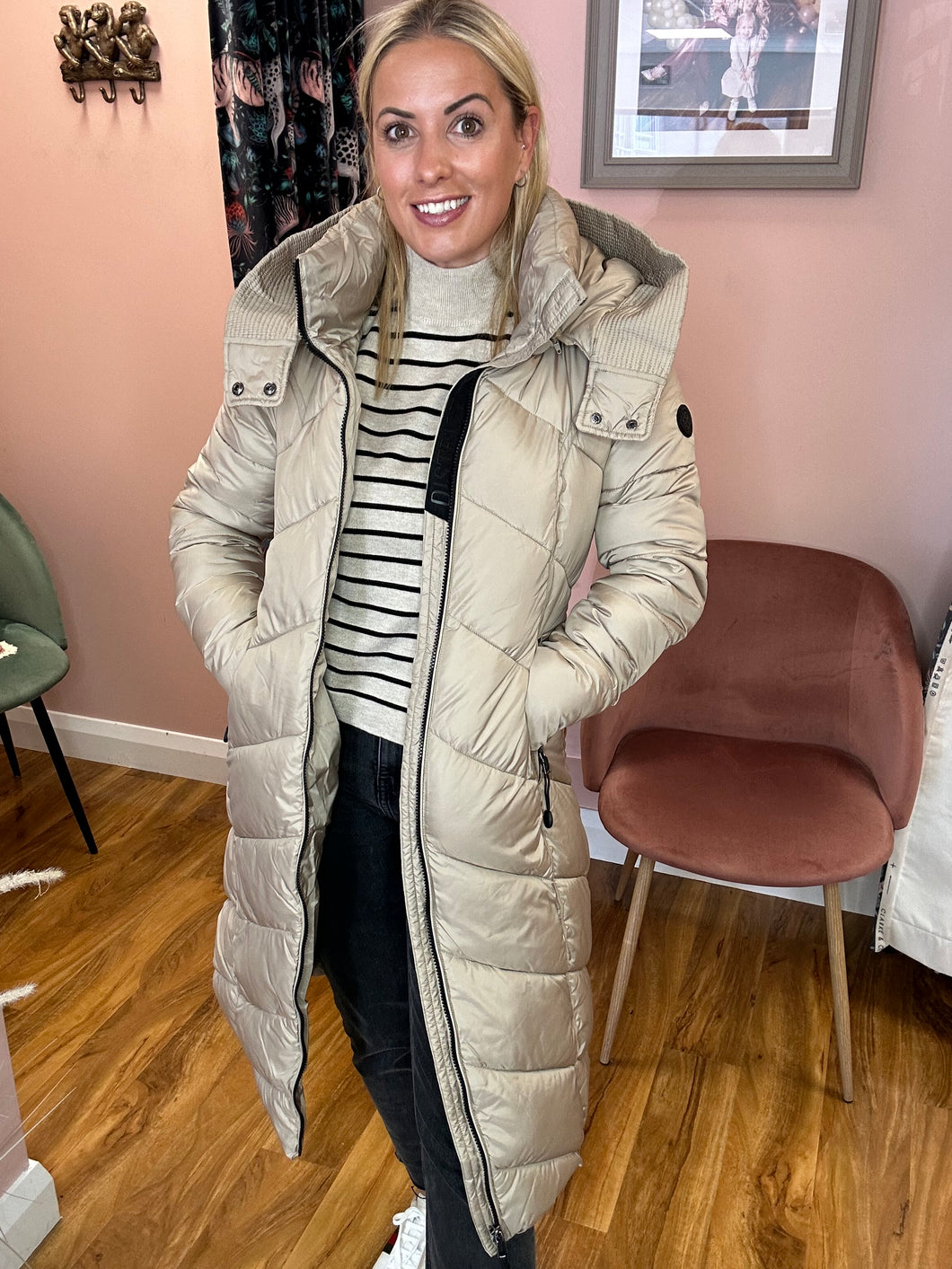 Arosa Puffa Coat - Yellow Sand