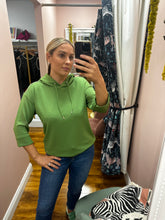 Load image into Gallery viewer, Hooded Sweatshirt with Chain Detail - Avocado
